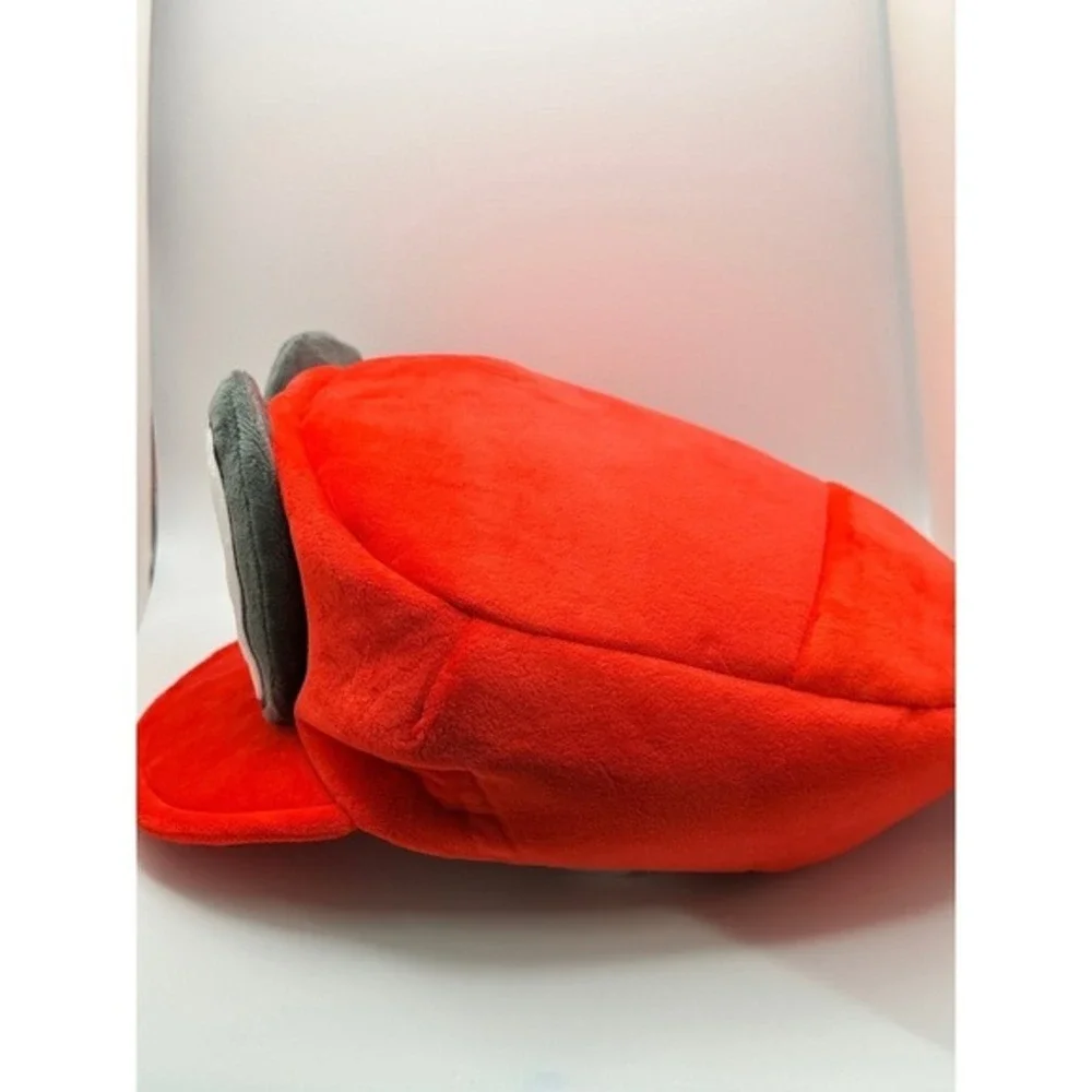 Funny Cartoon Eyes Red Plush Hat – Soft Cosplay Cap, Cute & Viral Streetwear Hat